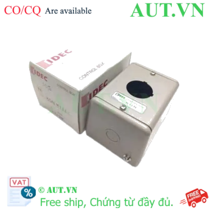 Ảnh của Hộp Nút Ấn IDEC KGN111Y Chính Hãng | Thép Sơn Tĩnh Điện, 1 Lỗ D30, IP40