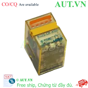 Ảnh của Rơ Le Trung Gian IDEC RU2S-CR-A100 | 8 Chân Dẹt, 110VAC, Chống Nhiễu RC Bảo Vệ PLC