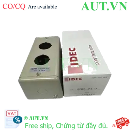 Ảnh của Hộp Nút Ấn IDEC KGN211Y - Thép Siêu Bền, 2 Lỗ D30, Chuẩn IP40