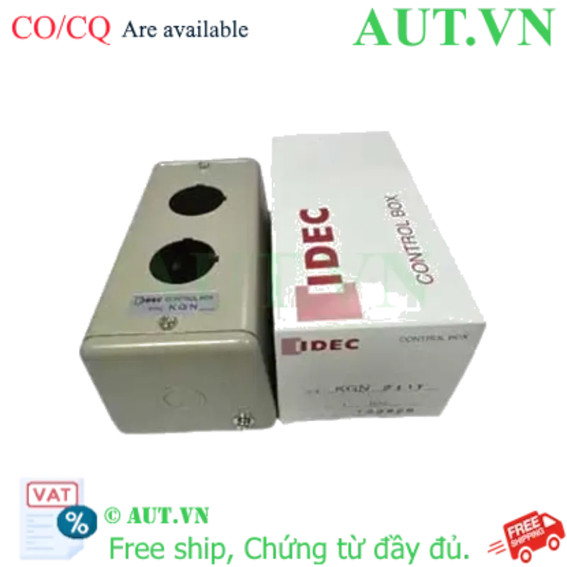 Ảnh của Hộp Nút Ấn IDEC KGN211Y - Thép Siêu Bền, 2 Lỗ D30, Chuẩn IP40