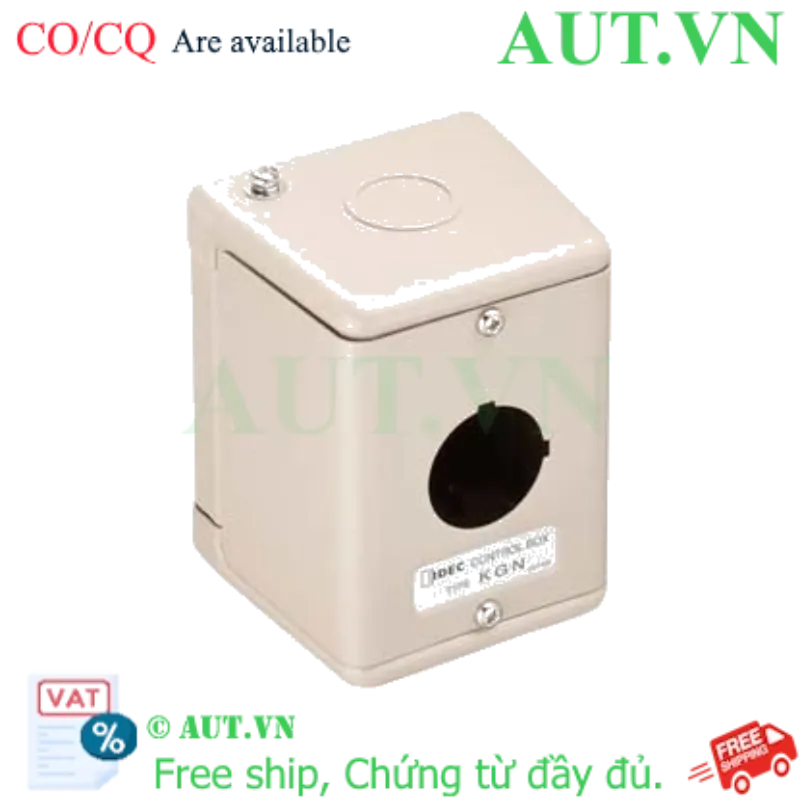 Ảnh của Hộp Nút Nhấn IDEC KGNW111Y - Thép Sơn Tĩnh Điện, 1 Lỗ D22, IP40