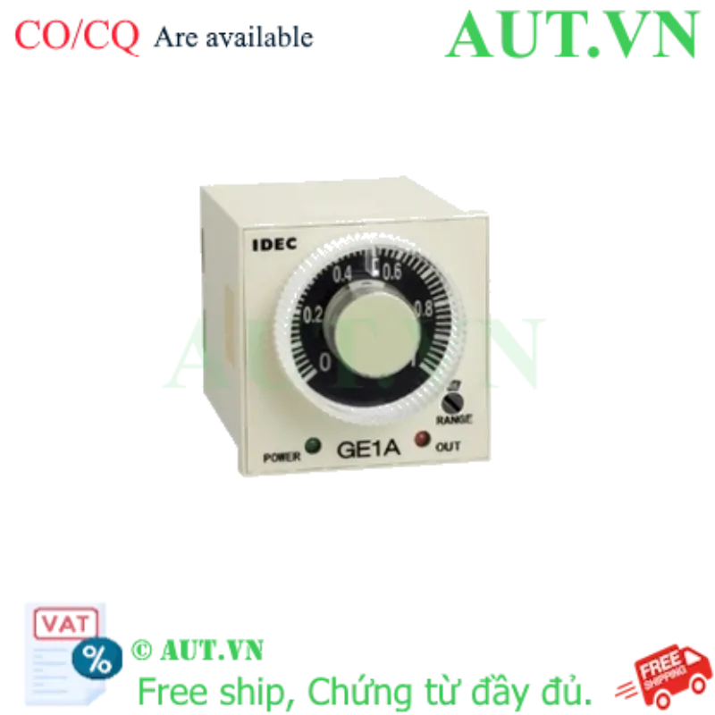 Ảnh của Timer IDEC GE1A-B30HA220 | On Delay 0.3s-30h, 220VAC | AUT VN
