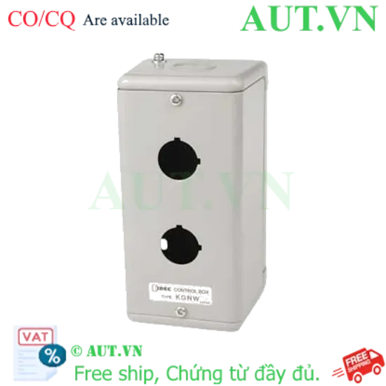 Ảnh của Hộp Nút Ấn IDEC KGNW212Y - Thép Cao Cấp 2 Lỗ D22, Chống Trầy Melamine