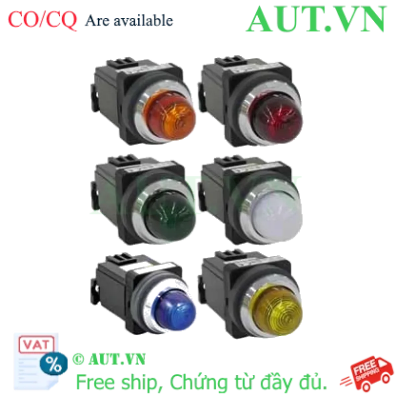 Ảnh của Đèn Báo IDEC APN126DNR 220VAC Đỏ - LED Vòm Lồi, Chống Nước IP65, Phi 30mm