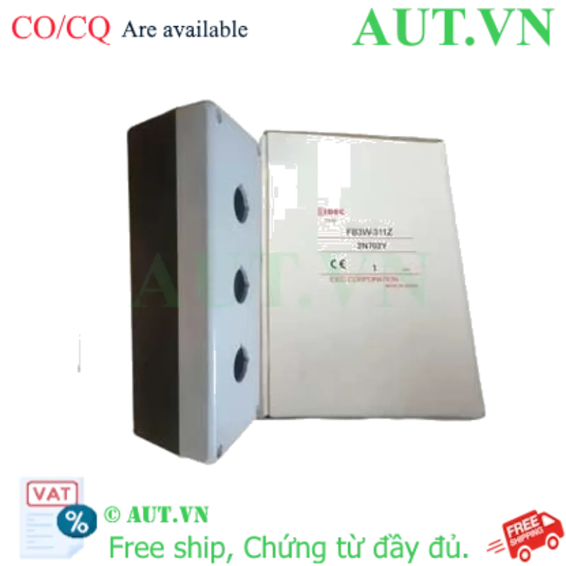 Ảnh của Hộp Nút Nhấn IDEC FB3W-311Z - 3 Lỗ Ø22mm, Chống Nước IP65, Nhựa Cao Cấp Nhật Bản
