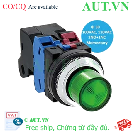 Ảnh của Công Tắc Nút Nhấn Nhả Có Đèn IDEC ALN22611DNG (Xanh Lá, Φ30) - AUT VN