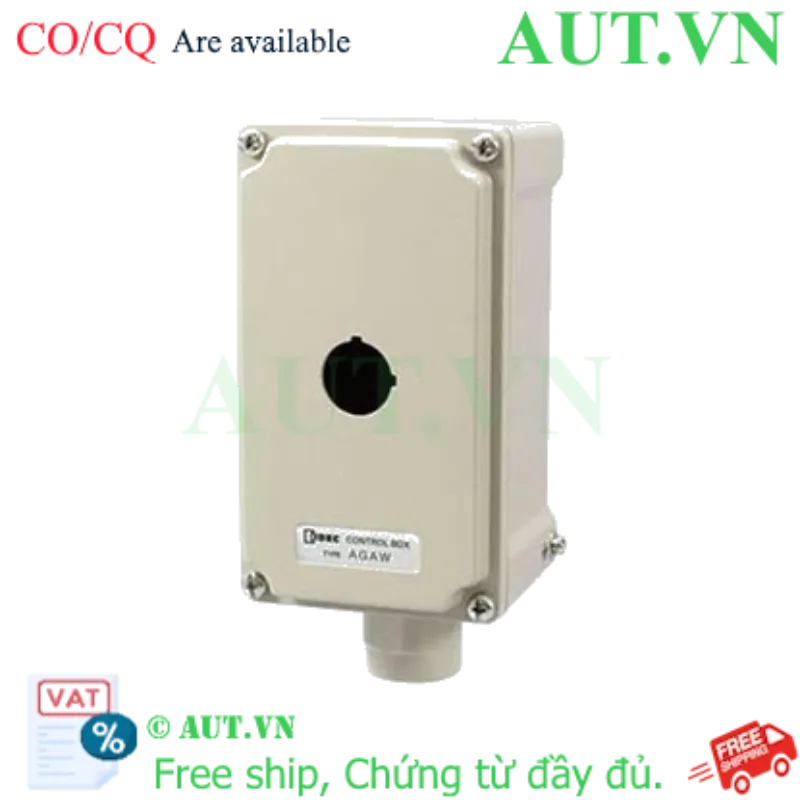 Ảnh của Hộp Nút Ấn IDEC AGAW211Y - Nhôm Đúc Cao Cấp, Chống Nước IP65, 1 Lỗ D22mm
