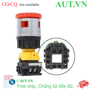 Ảnh của Nút Dừng Khẩn Cấp IDEC XN4E-BL411MRH | Ø30mm, 1NO+1NC, IP65 (Xoay Nhả)