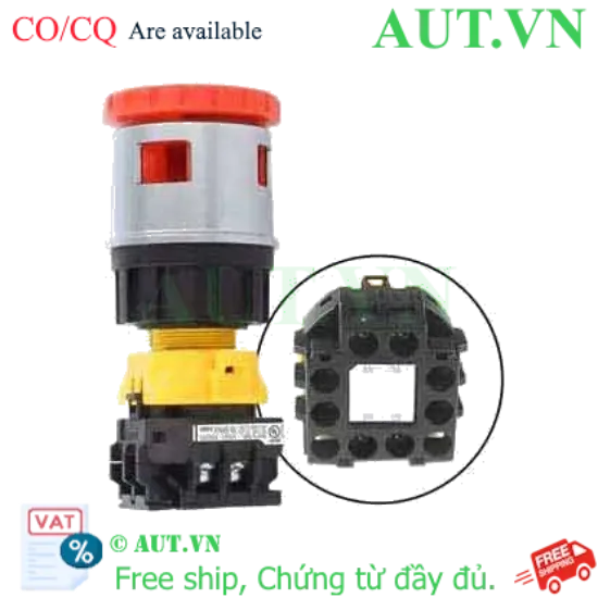 Ảnh của Nút Dừng Khẩn Cấp IDEC XN4E-BL411MRH Ø30mm | 1NO+1NC, IP65, Xoay Nhả
