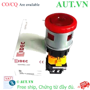 Ảnh của Nút Dừng Khẩn Cấp IDEC XN4E-TL403Q4MR - 3NC, LED 24V, Lỗ 30mm - Chính Hãng AUT VN