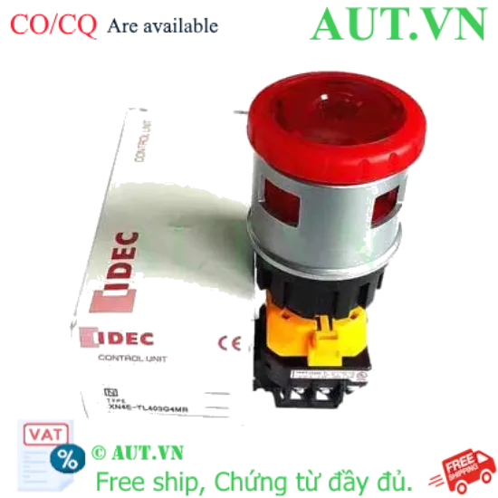 Ảnh của Nút Dừng Khẩn Cấp IDEC XN4E-TL403Q4MR: 3NC, LED 24V, Phi 30mm - Chính Hãng AUT VN