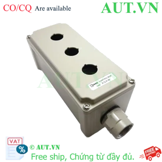 Ảnh của Hộp Nút Nhấn IDEC AGAW313Y: 3 Lỗ Phi 22mm, Nhôm Đúc IP65, Siêu Bền Chống Ăn Mòn