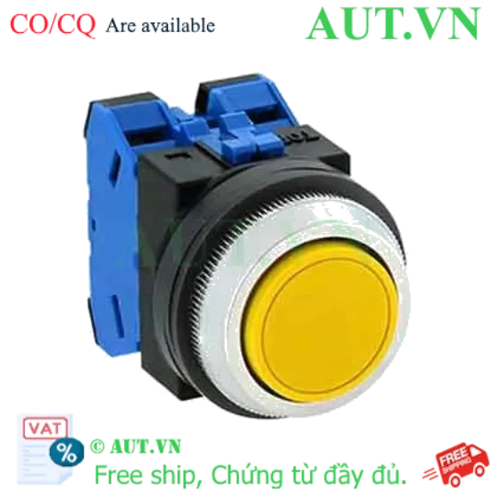 Ảnh của ABN120Y Công tắc LED nhấn nhả IDEC, D30, 2NO, màu vàng