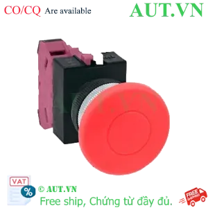 Ảnh của ABW401R nút nhấn nhả IDEC, D22, 1NC, màu đỏ, mới