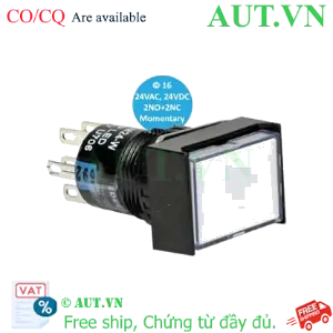 Ảnh của AL6H-M24WC Nút nhấn LED IDEC, D16, trắng, hàng mới