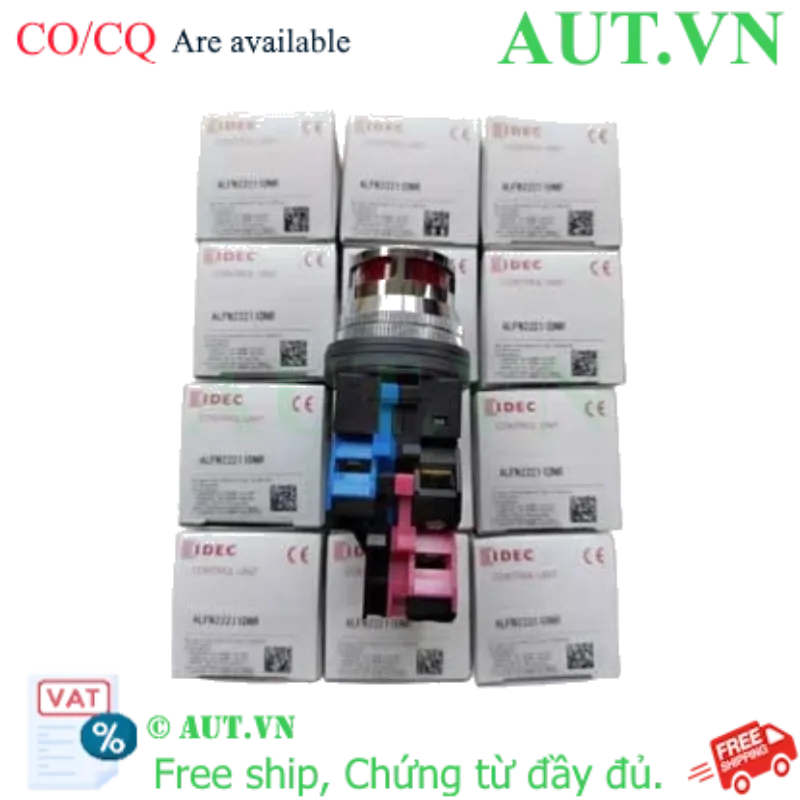 Ảnh của ALFN22211DNR nút nhấn nhả có đèn IDEC, D30, màu đỏ
