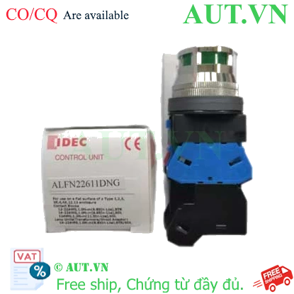 Ảnh của ALFN22611DNG - Nút nhấn nhả có đèn Idec phi 30, màu xanh