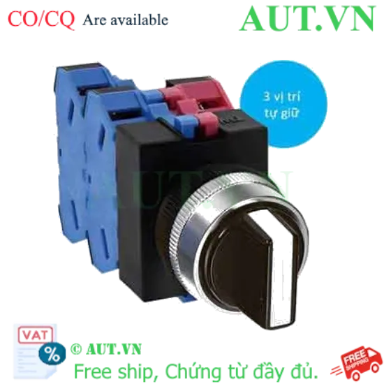 Ảnh của ASW33S-243 chuyển mạch 3 vị trí IDEC, D22, 2NO+1NC