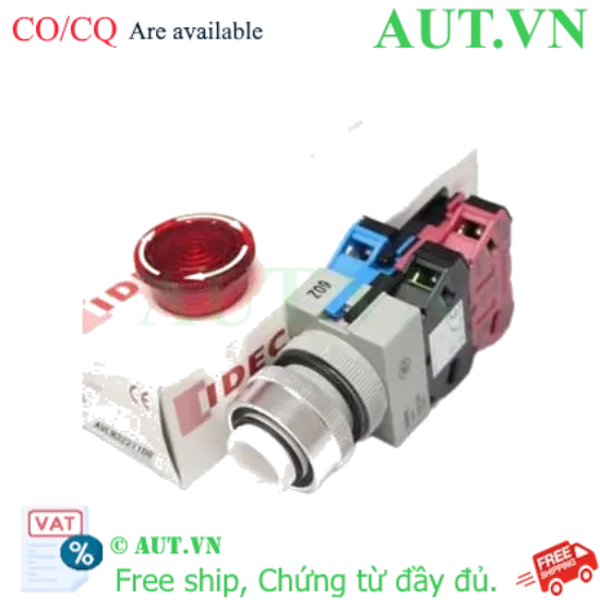 Ảnh của AVLW32211DR công tắc nút ấn IDEC, 24VAC, 24VDC, D22