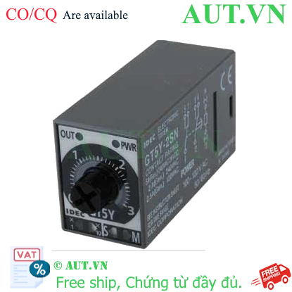 Ảnh của Bộ đặt thời gian đa năng IDEC GT5Y-2SN3A100 110VAC, 30h, 8 chân dẹt