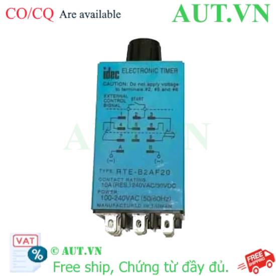Ảnh của Bộ đặt thời gian đa năng IDEC RTE-B2AF20 110-220VAC, 11 chân dẹt
