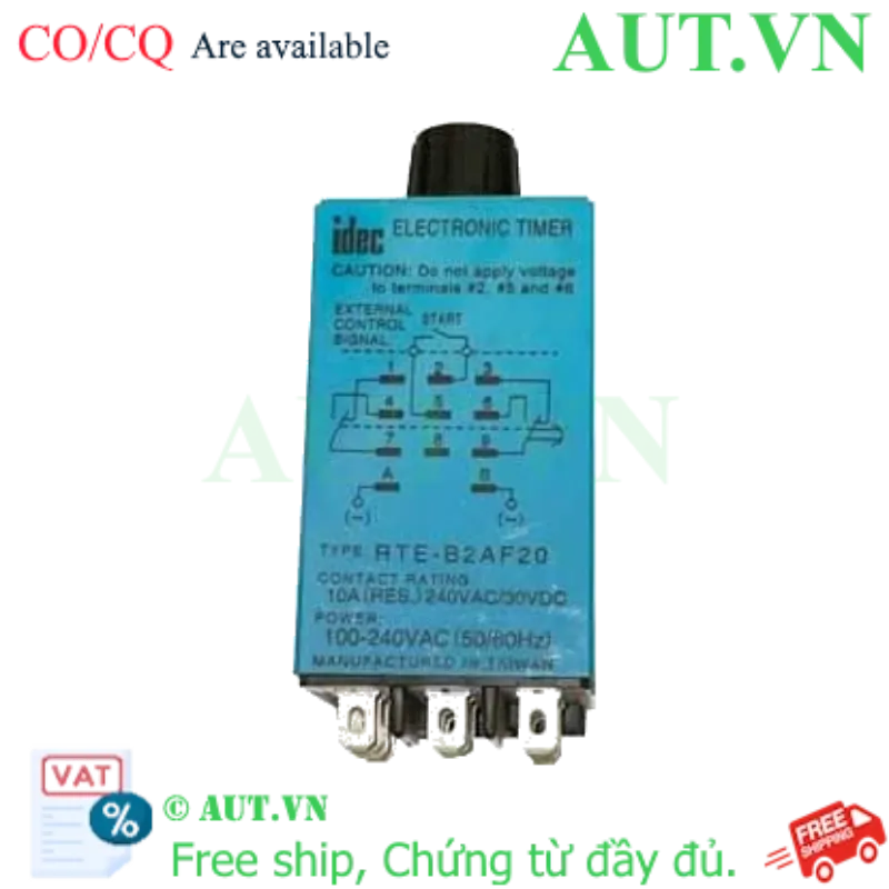 Ảnh của Bộ đặt thời gian đa năng IDEC RTE-B2AF20 110-220VAC, 11 chân dẹt