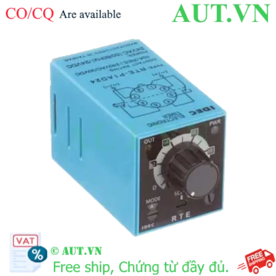 Ảnh của Bộ đặt thời gian đa năng IDEC RTE-P1AD24 24VAC/DC, 8 chân tròn