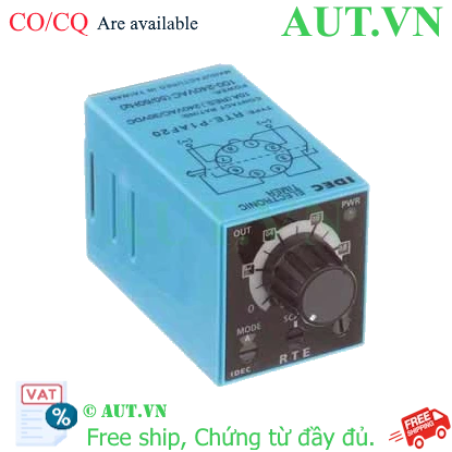 Ảnh của Bộ đặt thời gian đa năng IDEC RTE-P1AF20 110-220VAC, 8 chân tròn