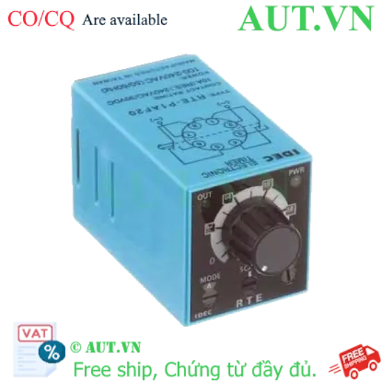 Ảnh của Bộ đặt thời gian đa năng IDEC RTE-P1AF20 110-220VAC, 8 chân tròn