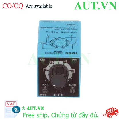 Ảnh của Bộ đặt thời gian đa năng IDEC RTE-P1D12 12VDC, 8 chân tròn