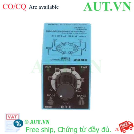 Ảnh của Bộ đặt thời gian đa năng IDEC RTE-P1D12 12VDC, 8 chân tròn