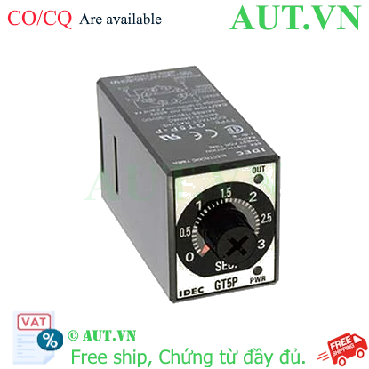 Ảnh của Bộ đặt thời gian IDEC GT5P-P3SA100 - 3s, 8 chân tròn