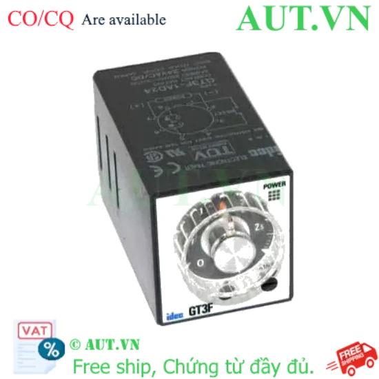 Ảnh của Bộ định thời OFF-delay IDEC GT3F-1AD24 600s, 8 chân tròn
