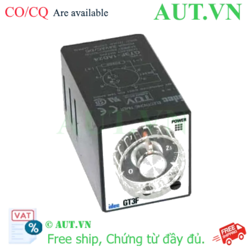 Ảnh của Bộ định thời OFF-delay IDEC GT3F-1AD24 600s, 8 chân tròn