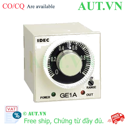 Ảnh của Bộ định thời On-delay IDEC GE1A-B10HA200 220VAC, 10h, 8 chân tròn
