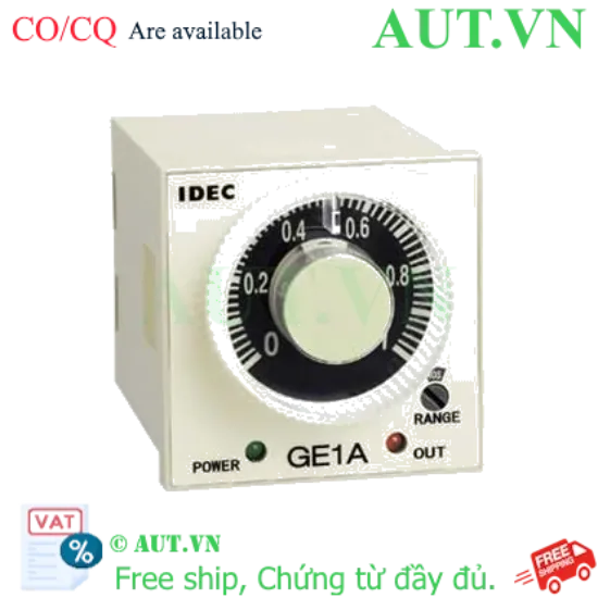 Ảnh của Bộ định thời On-delay IDEC GE1A-C30HA110 110VAC, 30h, 8 chân tròn