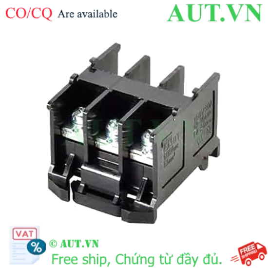 Ảnh của Cầu đấu dây 3 cực IDEC BA311T - 40A 600V, Lắp thanh ray DIN