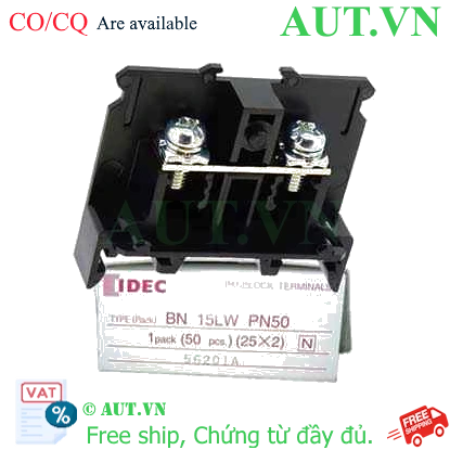 Ảnh của Cầu Đấu Dây IDEC BN15LWPN50 (21A, 630V) - Lắp Ray DIN 35mm | AUT VN