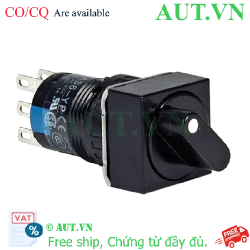Ảnh của Chuyển mạch 2 vị trí tự giữ IDEC AS6Q-2Y1C D16 1NO+1NC
