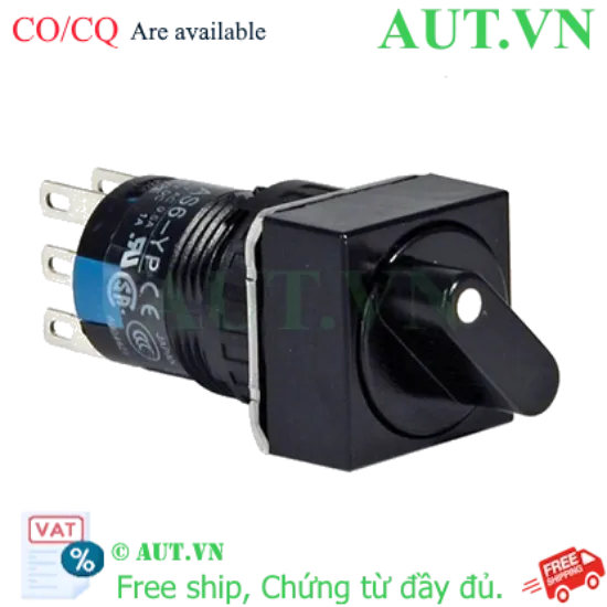 Ảnh của Chuyển mạch 2 vị trí tự giữ IDEC AS6Q-2Y2C D16 2NO+2NC