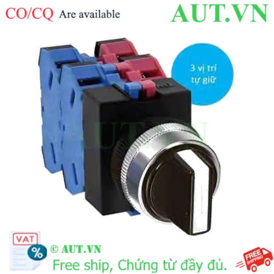 Ảnh của Chuyển mạch 3 vị trí tự giữ IDEC ASW322 D22 2NO+2NC