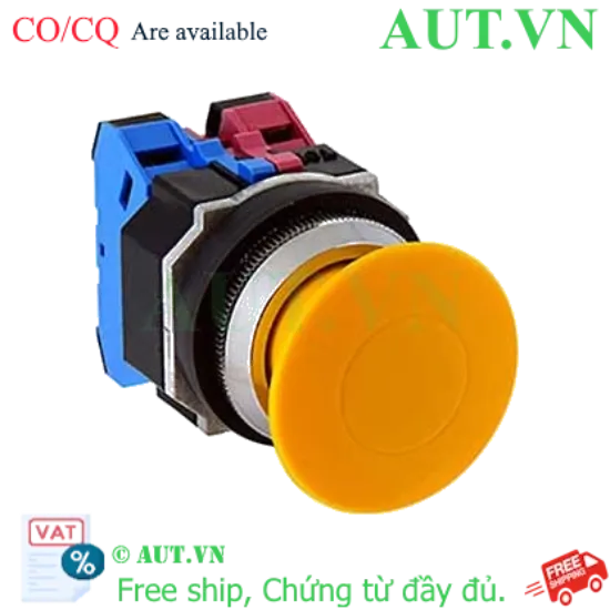 Ảnh của Công tắc ấn nhả AZD320NY IDEC, D30, 2NO, vàng, mới