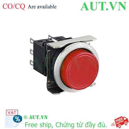 Ảnh của Công tắc ấn nhả LBW6MB-M1T1LR IDEC, D22, 1NO+1NC, đỏ