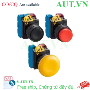 Ảnh của Công tắc ấn nhả YW1B-M1E22G IDEC, D22, 2NO+2NC, xanh