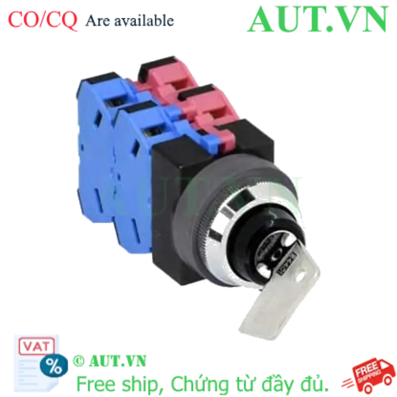 Ảnh của Công tắc chìa khóa 2 vị trí IDEC ASN2K22N-NO24401-MAU D30 2NO+2NC