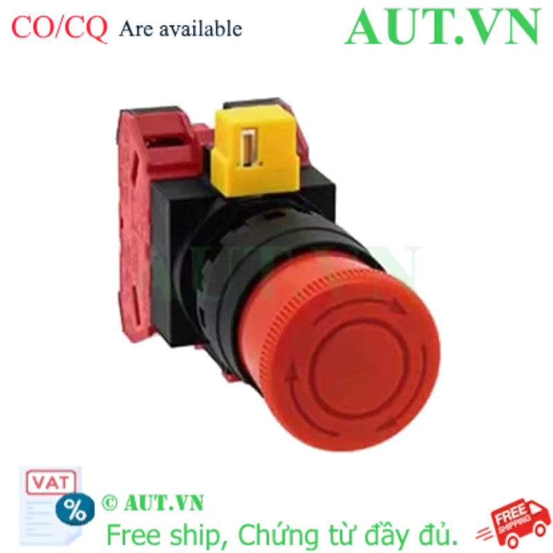 Ảnh của Công tắc dừng khẩn cấp  ( có khối tiếp điểm tháo rời) IDEC HW1B-V302R 