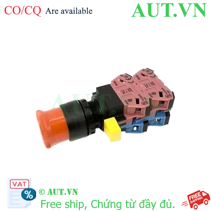 Ảnh của Công tắc dừng khẩn cấp  ( có khối tiếp điểm tháo rời) IDEC HW1B-V322R 