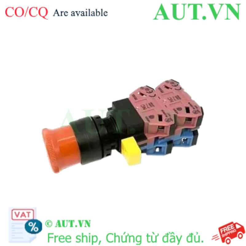 Ảnh của Công tắc dừng khẩn cấp  ( có khối tiếp điểm tháo rời) IDEC HW1B-V322R 