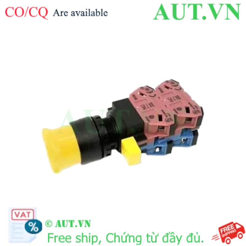 Ảnh của Công tắc dừng khẩn cấp  ( có khối tiếp điểm tháo rời) IDEC HW1B-V322Y 