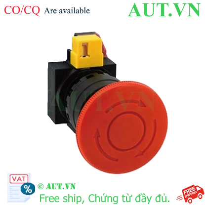 Ảnh của Công tắc dừng khẩn cấp  ( có khối tiếp điểm tháo rời) IDEC HW1B-V401R 